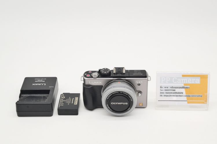 Panasonic กล้องมิลเลอร์เลส ไม่กันน้ำ กล้อง Lumix GX1 + olympus 14-42