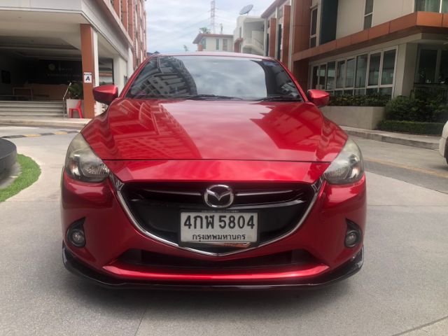 Mazda Mazda 2 2015 1.5 XD Sports High Plus Sedan ดีเซล เกียร์อัตโนมัติ แดง รูปที่ 1