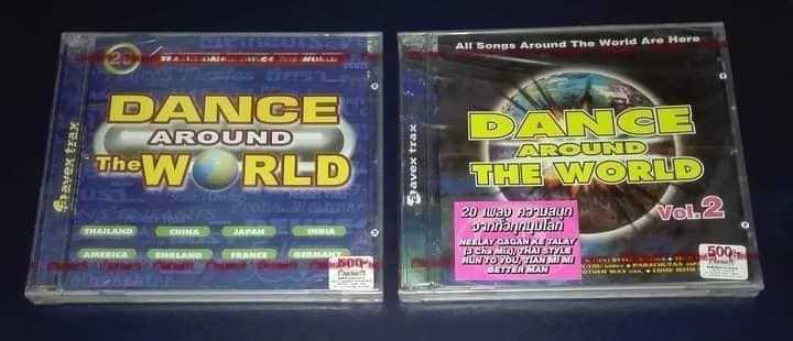 ซีดีเพลงDance Around The World รวมเพลงดังจากทั่วทุกมุมโลกเวอร์ชั่นยุคค่ายเรดบีท ชุด1และ2  รูปที่ 1