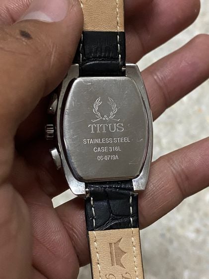 นาฬิกายี่ห้อ TITUS  ควอทช์ เลดี้ โครโนกราฟ  แท้มือสอง สายเปลี่ยนใหม่ 1000฿ รูปที่ 3