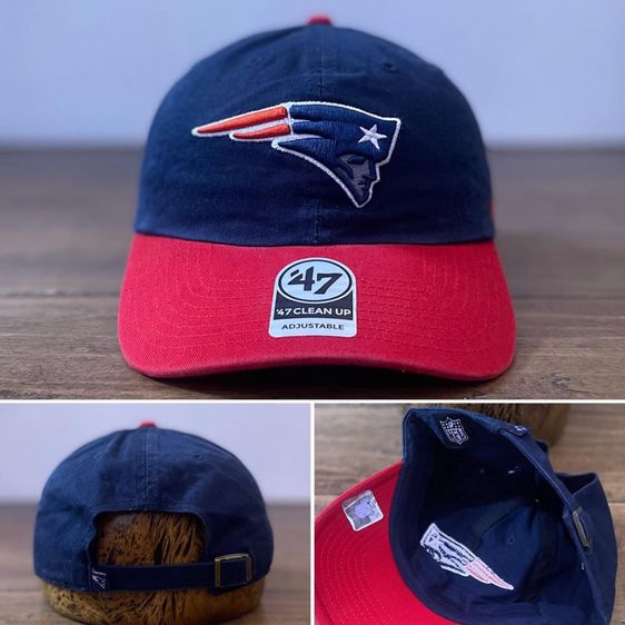 หมวกและหมวกแก๊ป NEW ENGLAND PATRIOTS Men's Two-Tone '47 Clean Up Adjustable Cap