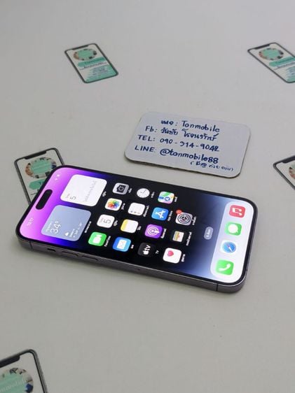 ขาย เทิร์น iPhone 14 Pro Max 128 Purple ศูนย์ไทย มีตัวเครื่องอย่างเดียว ไม่มีอุปกรณ์อื่น สุขภาพแบต 86 เพียง 27,590 บาท ครับ 