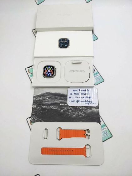 ขาย เทิร์น Apple Watch Ultra 2 49mm Titanium Orange ศูนย์ไทย สภาพสวย ประกันยาว อุปกรณ์ครบยกกล่อง เพียง 23,990 บาท เท่านั้น ครับ 
