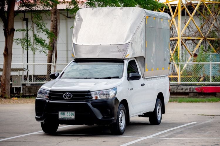 Toyota Hilux Revo 2018 2.4 J Pickup ดีเซล ไม่ติดแก๊ส เกียร์ธรรมดา ขาว