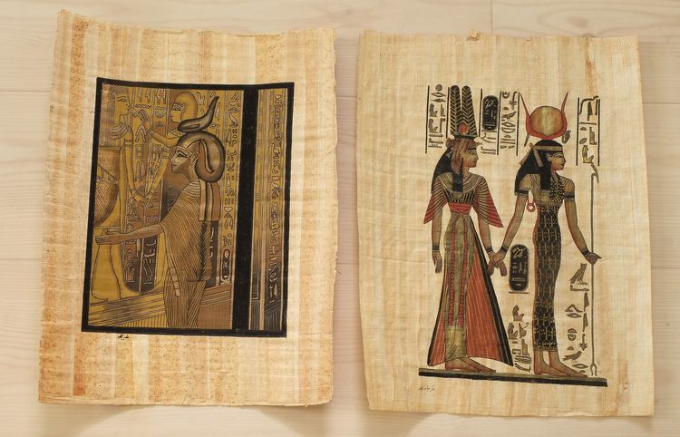 ภาพ รูปวาดบนกระดาษปาปิรัสอียิปต์