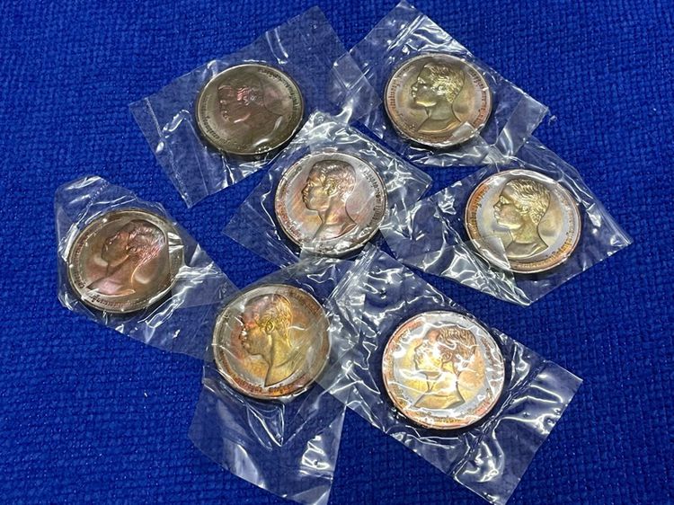 เหรียญทองแดง ร.๕ ที่ระลึกครบรอบ ๑๐๐ ปี วันสถาปนาสภากาชาดไทย และ การสร้าง ตึกนวมินทราชินี โรงพยาบาลจุฬาลงกรณ์ ปี 2536 รูปที่ 14