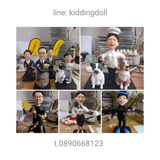 งานปั้นโมเดลตุ๊กตาตามแบบ ส่งรูปถ่ายที่ไลน์-อีเมล ของขวัญชิ้นเดียวในโลกตุ๊กตาปั้นทำมืองานแฮนด์เมด,ตุ๊กตาขายออนไลน์ 