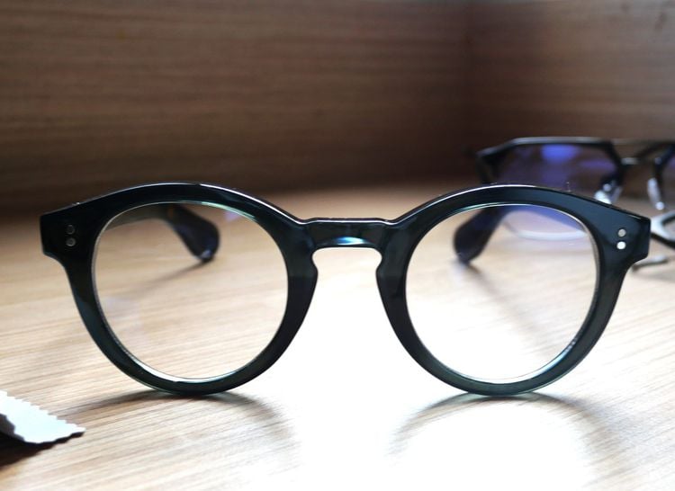 อื่นๆ แว่นสายตา moscot style accessories unisex eyeglasses vintage collection green acetate