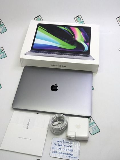 Apple Macbook Pro 13 Inch ขาย เทิร์น Macbook Pro M1 2020 Ram 8 Rom 256 ศูนย์ไทย สภาพใหม่เอี่ยม อุปกรณ์ครบยกกล่อง รอบชาร์จ 30 รอบ เพียง 21,990 บาท ครับ