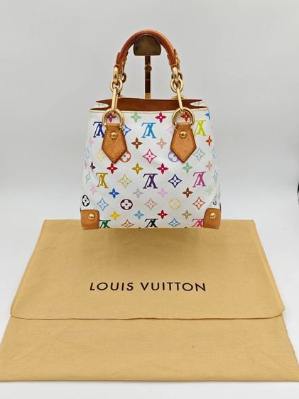 Louis Vuitton หนังแท้ หญิง หลากสี กระเป๋าถือlv audra multicolor