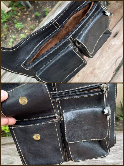 กระเป๋าสะพาย หนังล้วน ช่องเยอะ รูปที่ 6
