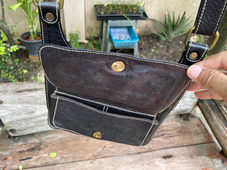 กระเป๋าสะพาย หนังล้วน ช่องเยอะ รูปที่ 13