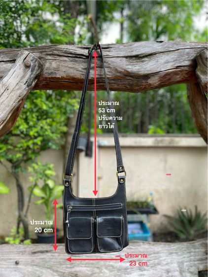 กระเป๋าสะพาย หนังล้วน ช่องเยอะ รูปที่ 16