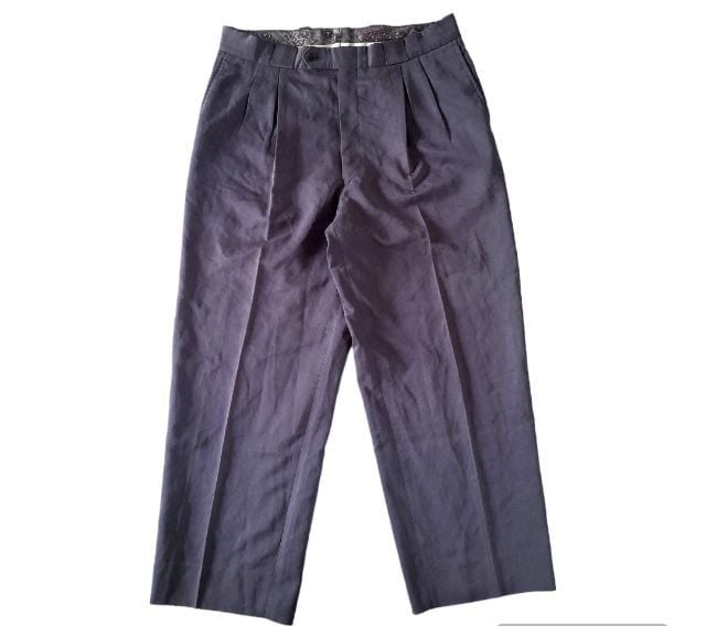 Slimacks
by
Kakiuchi
double pleated
rayon trousers
w34
made in Japan
🎌🎌🎌