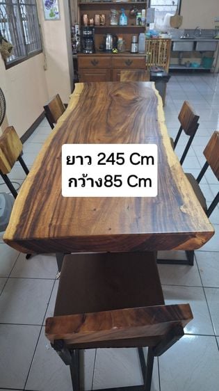 โต๊ะกินข้าว งานไม้สั่งทำ พร้อมเก้าอี้ 6ตัว