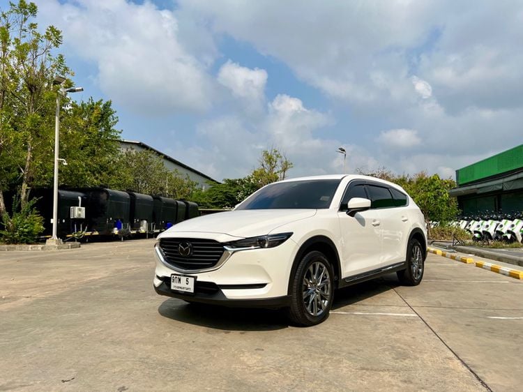 Mazda CX-8 2019 2.2 XDL Utility-car ดีเซล ไม่ติดแก๊ส เกียร์อัตโนมัติ ขาว