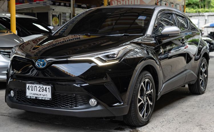 Toyota C-HR 2022 1.8 Hybrid Premium Safety Utility-car ไฮบริด ไม่ติดแก๊ส เกียร์อัตโนมัติ ดำ รูปที่ 2