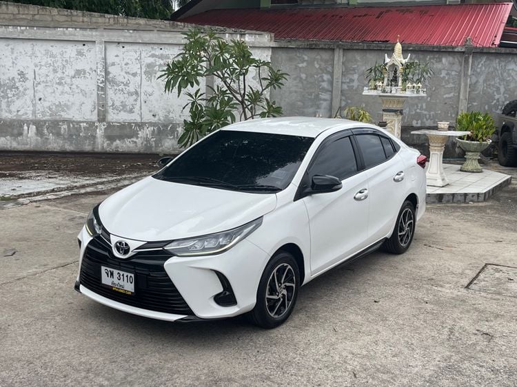 Toyota Vios 2020 1.5 Mid Sedan เบนซิน ไม่ติดแก๊ส เกียร์อัตโนมัติ ขาว รูปที่ 2