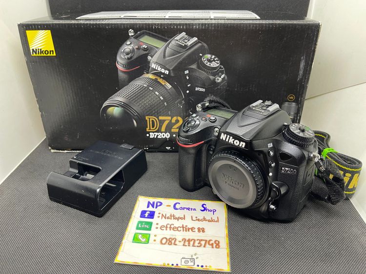 กล้อง DSLR กันน้ำ Nikon D7200 WiFi สภาพดี ครบกล่อง ใช้งานปกติทุกระบบ
