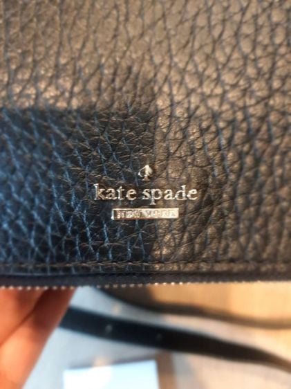 Kate Spade หนังแท้ ดำ กระเป๋าถือ สะพายข้างผู้หญิง