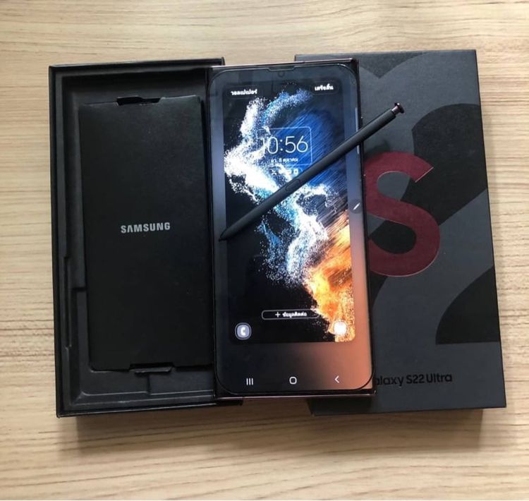 Samsung S22 Ultra 5G Ram8gb Rom128gbมือ2สภาพสวยดีครบกล่องไม่เคยแกะซ่อมจอแท้ๆรับเทิน รับบัตรเครดิตจ้า