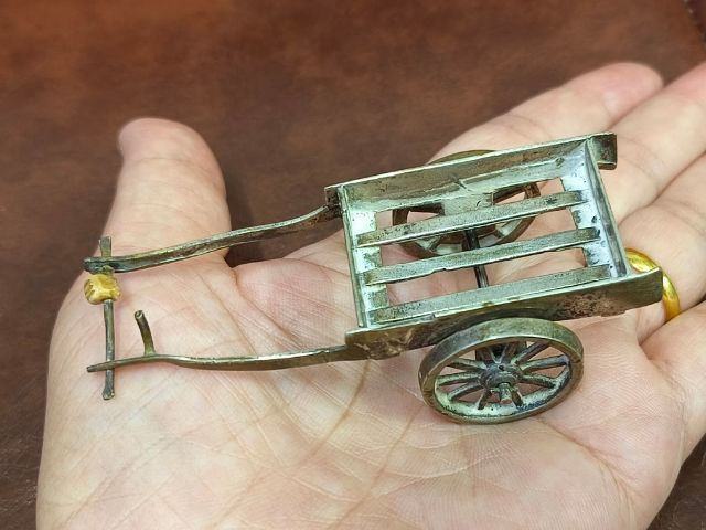 (435) เกวียนเงินงานเก่า ขายตามสภาพ รูปที่ 6