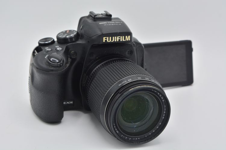 Fujifilm กล้อง DSLR ไม่กันน้ำ FUJI HS 50 ซูมมือหมุน 24-2000 มม ถ่ายมาโคร 1 ซมได้ จอ LCD กางหมุนออกได้ ใส่ FLASH เพิ่มได้ ปรับ P S A M แมนนวลได้