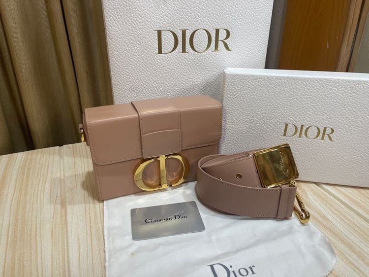 อื่นๆ ไม่ระบุ ชมพู Dior 30 Montaigne Bag In Rose Des Vents Box