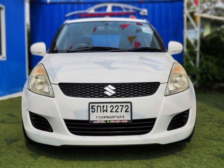 Suzuki Swift 2013 1.2 GA Sedan เบนซิน ไม่ติดแก๊ส เกียร์ธรรมดา ขาว รูปที่ 2