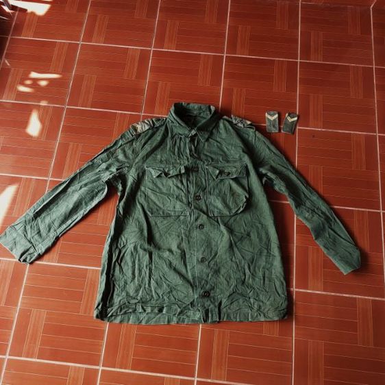 อื่นๆ เสื้อแจ็คเก็ต | เสื้อคลุม EU 46.5 เขียว แขนยาว ⛰️🇳🇱เสื้อ DucthArmy 60s neirynck holvoet military jacket🇳🇱 งานเก่าปี 1961 งานกองทัพประเทศเนเธอร์แลนด์ หายาก