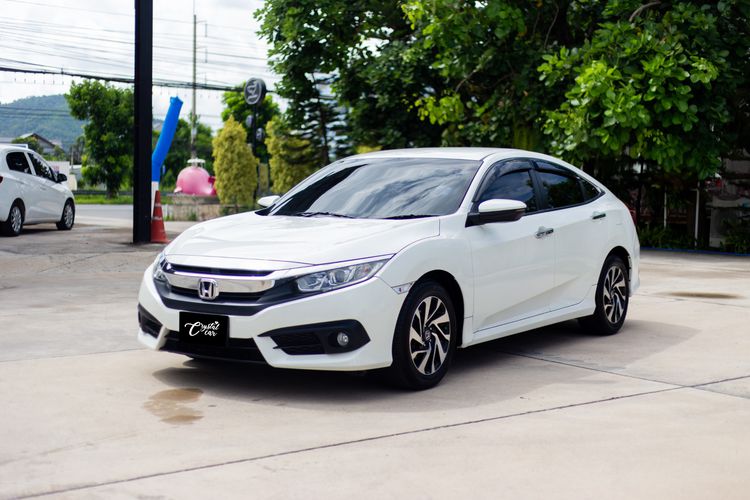 Honda Civic 2018 1.8 EL i-VTEC Sedan เบนซิน ไม่ติดแก๊ส เกียร์อัตโนมัติ ขาว รูปที่ 2