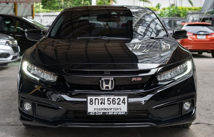 Honda Civic 2019 1.5 Turbo RS Sedan เบนซิน ไม่ติดแก๊ส เกียร์อัตโนมัติ ดำ รูปที่ 1
