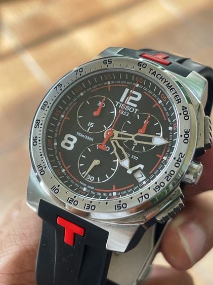 ดำ TISSOT T-Sports PRS330 T036.417.17.057.02 Men's watch with chronograph