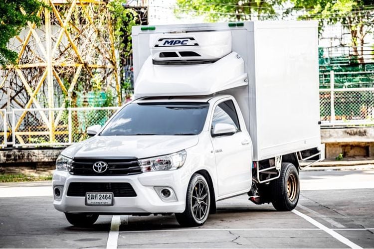 Toyota Hilux Revo 2019 2.4 J Pickup ดีเซล ไม่ติดแก๊ส เกียร์ธรรมดา ขาว รูปที่ 1