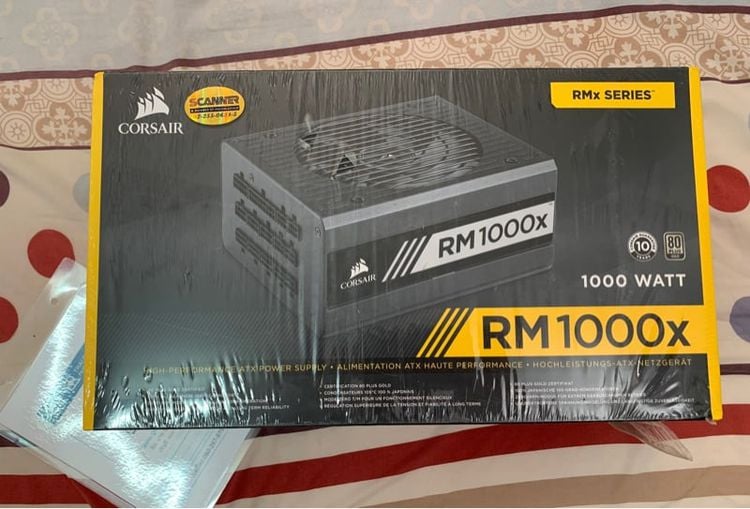 ขาย POWER SUPPLY CORSAIR RM1000X - 1000W 80 PLUS GOLD มือ 1 ไม่ผ่านการใช้งาน 