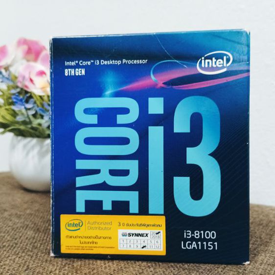 Intel วินโดว์   i3 8100 3.6 GHz มีพัดลม