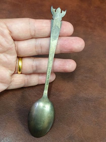 (1926) ช้อนเงินงานเก่า มีครุฑ รูปที่ 6