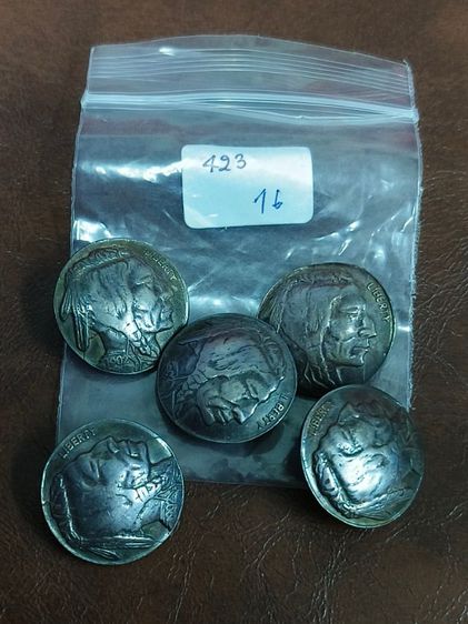 (423) กระดุมเงิน งานเก่า รูปที่ 8