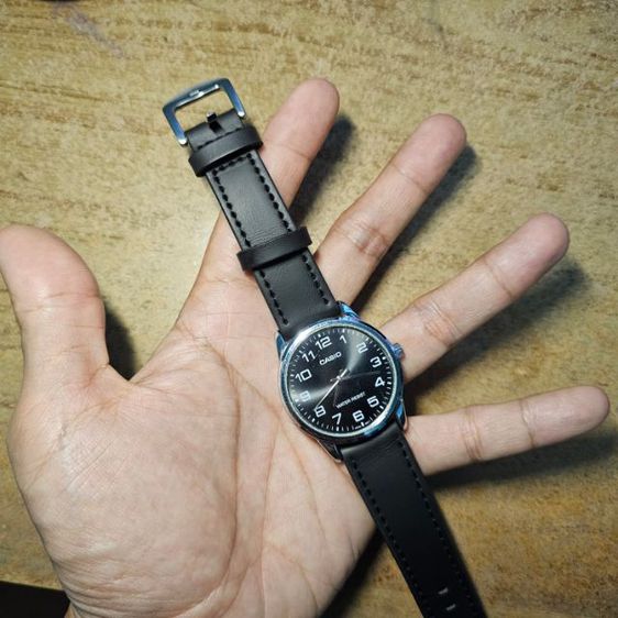 CASIO นาฬิกาข้อมือ สายหนังดำ รุ่น MTP-V001L-1b รูปที่ 4