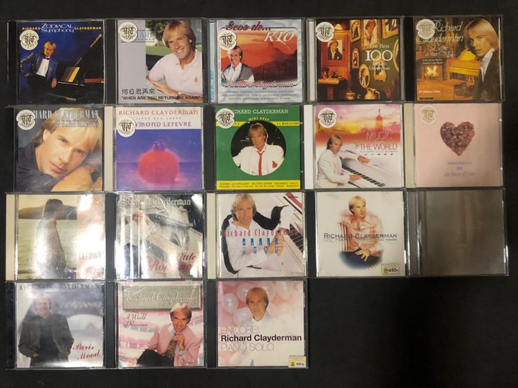 แผ่นซีดี Richard Clayderman 18แผ่น