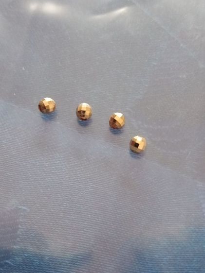 เม็ดทองแท้ เม็ด 3มิล (ไว้ร้อยคั่นสร้อยมุก ,หรือหินสวยค่ะ)