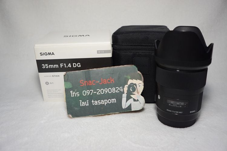 เลนส์ fixed Sigma 35 mm F1.4 Art For Canon ครบกล่อง