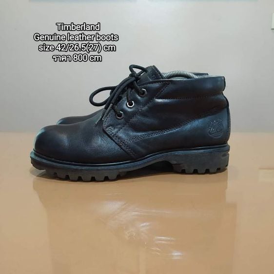 หนังแท้ ดำ Timberland
Genuine leather boots 
size 42ยาว26.5(27) cm
ราคา 800 cm