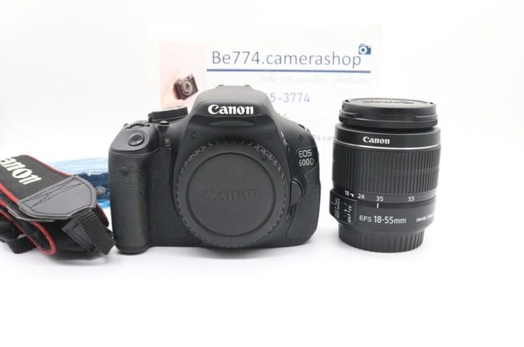 กล้อง DSLR Canon EOS 600D lens 18-55 IS II เมนูไทย อุปกรณ์พร้อมกระเป๋า ใช้งานปกติ