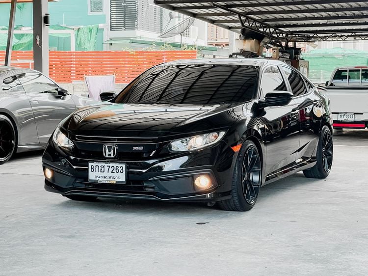 Honda Civic 2019 1.8 E i-VTEC Sedan เบนซิน ไม่ติดแก๊ส เกียร์อัตโนมัติ ดำ รูปที่ 1