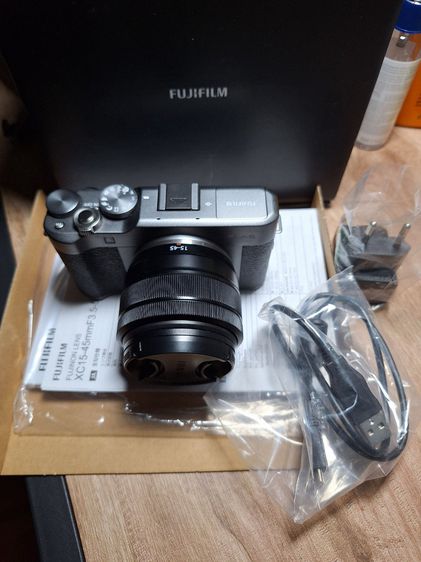 กล้องมิลเลอร์เลส ไม่กันน้ำ สภาพใหม่มาก Fuji XA5 + เลนส์ Kit สี Limited Dark Silver Fujifilm Fujinon