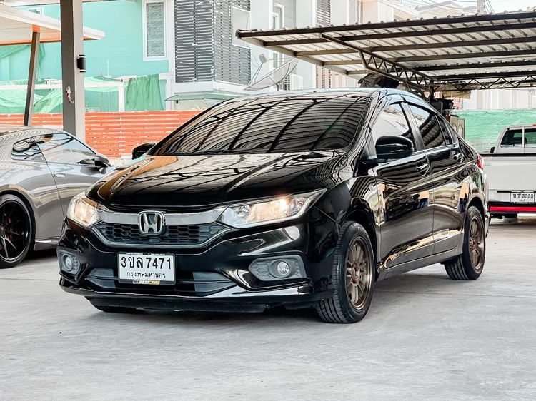 Honda City 2018 1.5 V i-VTEC Sedan เบนซิน ไม่ติดแก๊ส เกียร์อัตโนมัติ ดำ
