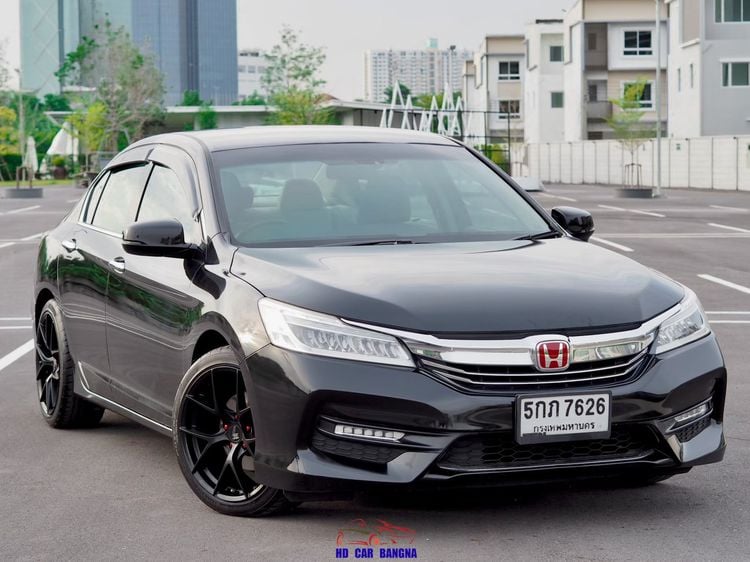 Honda Accord 2016 2.0 EL Sedan เบนซิน ไม่ติดแก๊ส เกียร์อัตโนมัติ ดำ
