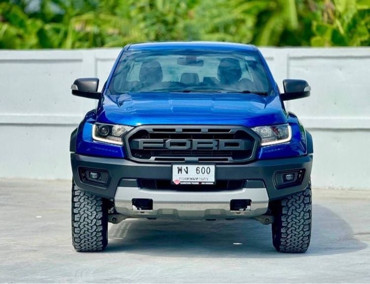Ford Ranger 2018 Raptor 2.0 Bi-Turbo 4WD Pickup ดีเซล ไม่ติดแก๊ส เกียร์อัตโนมัติ น้ำเงิน