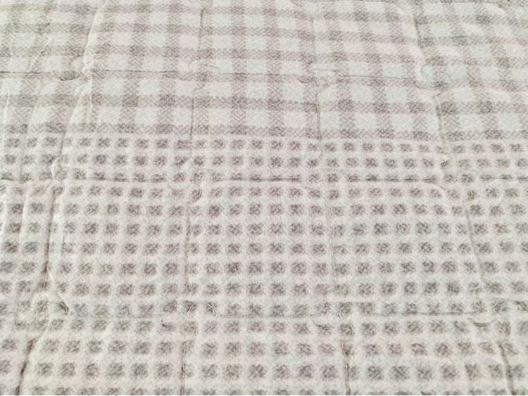 ผ้าห่ม (แบบบาง) ขนาด 5.5-6ฟุต เอิร์ธโทนสีเทาลายตารางมีระบาย มือสองขายตามสภาพ สินค้าญี่ปุ่น-เกาหลีแท้ รูปที่ 4